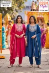 1692 By Ossm Style Mul Chanderi Kurtis Set Size Combo 